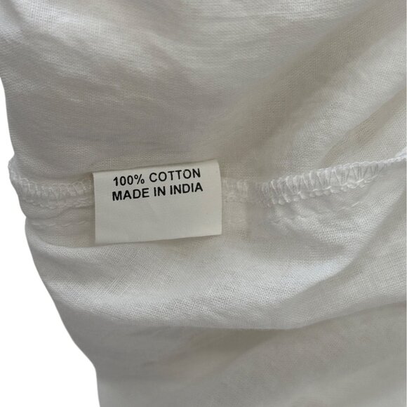 Bindu Size M Nelly Dress White Embroidered Eyelet Lace Crochet Coquette Boho - Picture 8 of 9